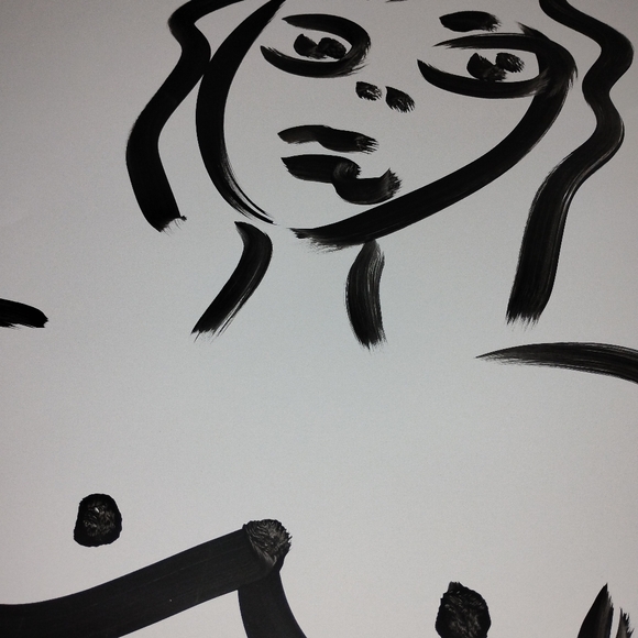 Peter Robert Keil Abstract Acrylic Portrait 22.0" W x 28.0" H - Picture 4 of 5